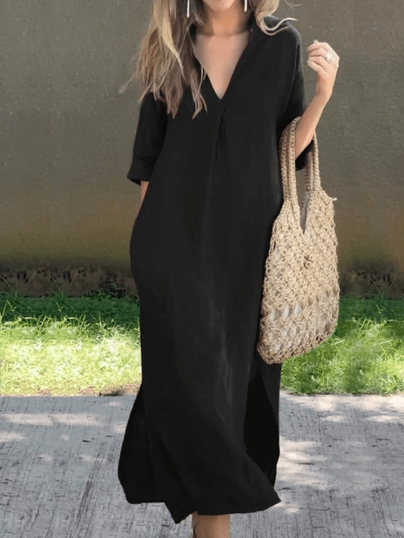 Damen Maxikleid Klassisk Stil - NordHjem