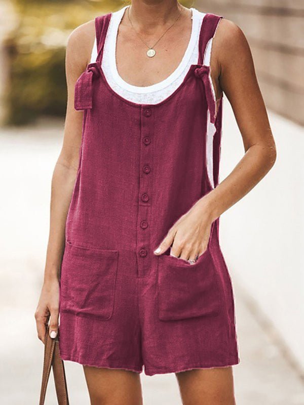 Damens Bib Shorts med Blomsterdesign - NordHjem