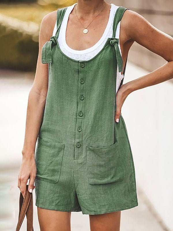 Damens Bib Shorts med Blomsterdesign - NordHjem