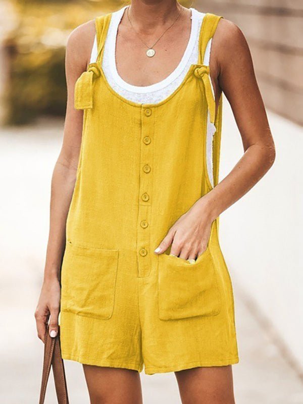 Damens Bib Shorts med Blomsterdesign - NordHjem