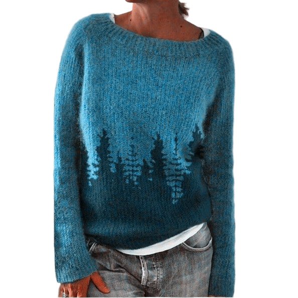 Damens Retro Pullover Xanthe i Klassisk Stil - NordHjem