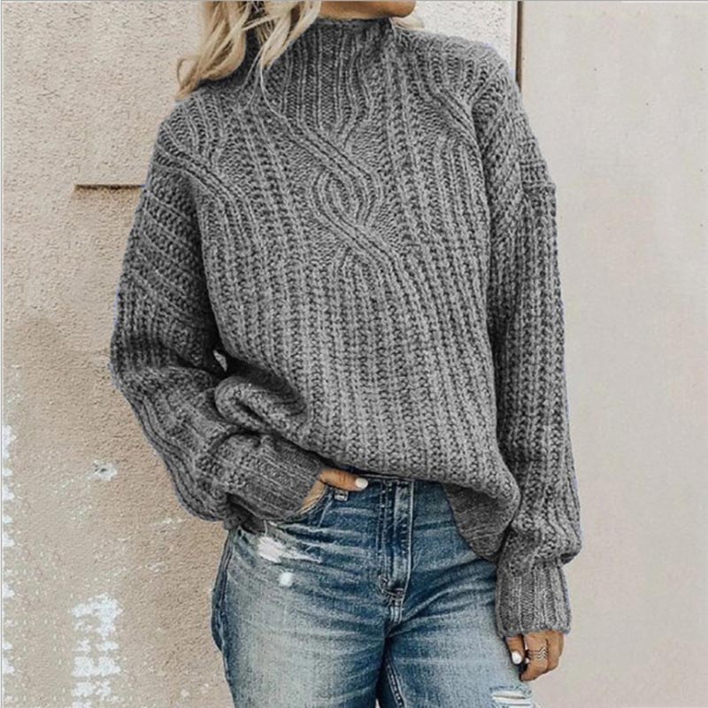 Damer Pullover Moderne Design Myk Materiale - NordHjem
