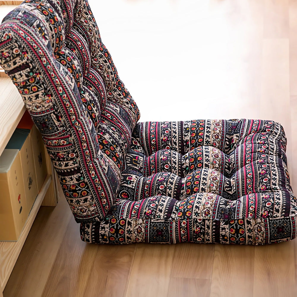 Bohemsk firkantet seteputer – Floral Night
