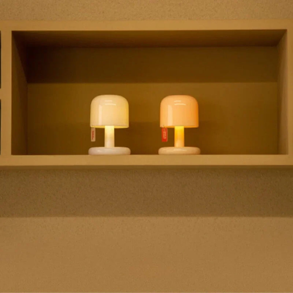 Lumia mini bordlampe formet som sopp