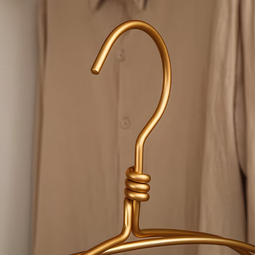 Ekstra brede elegante kleshengere i aluminium | Sett med 6