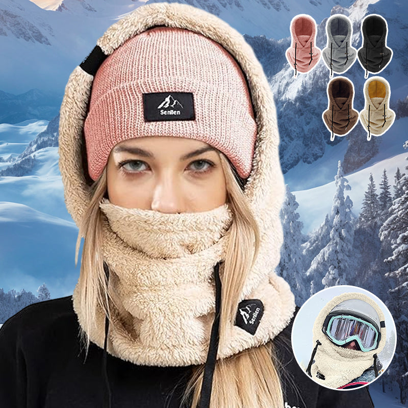 Sherpa skimaske med hætte