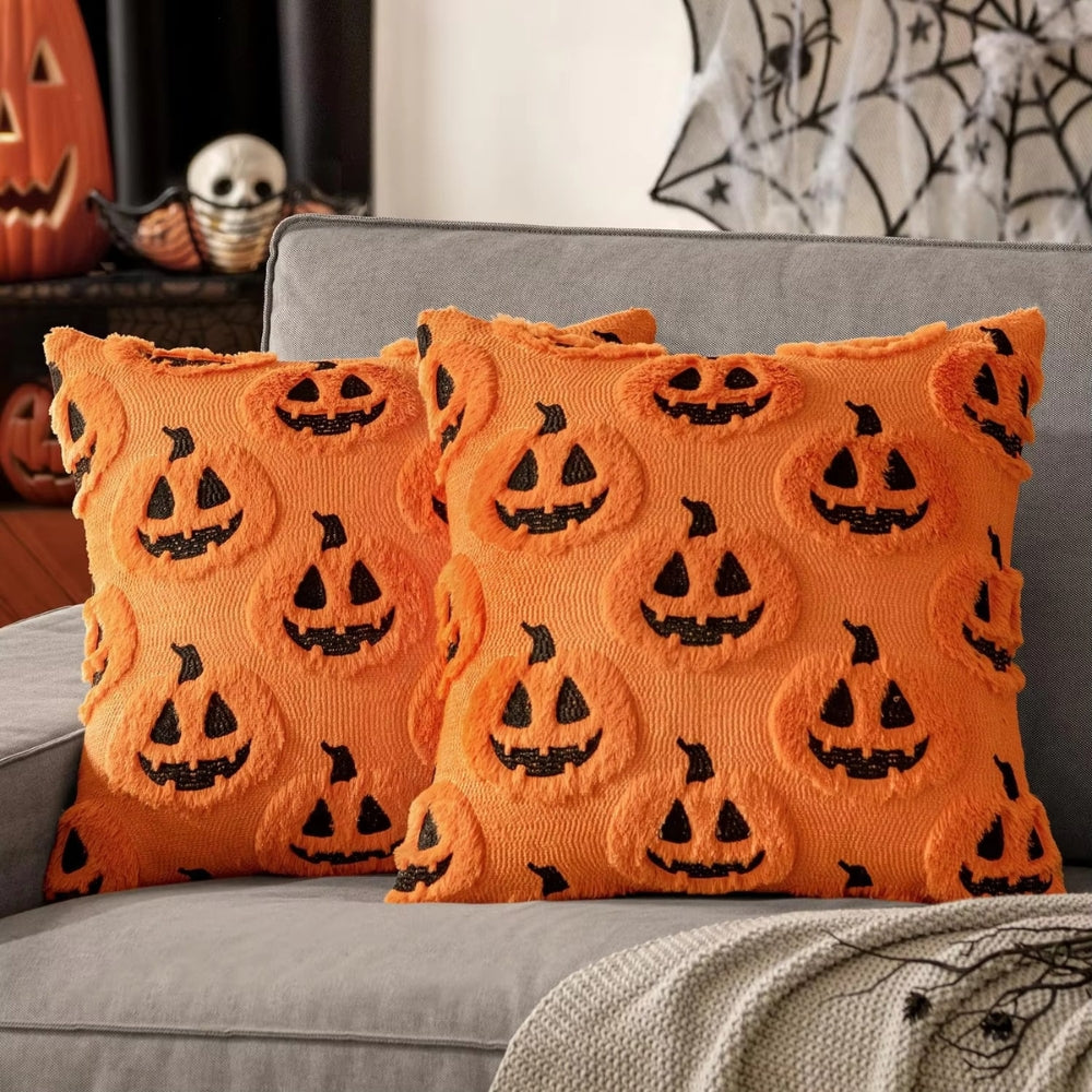 Halloween-putetrekk i kunstfleece med gresskar