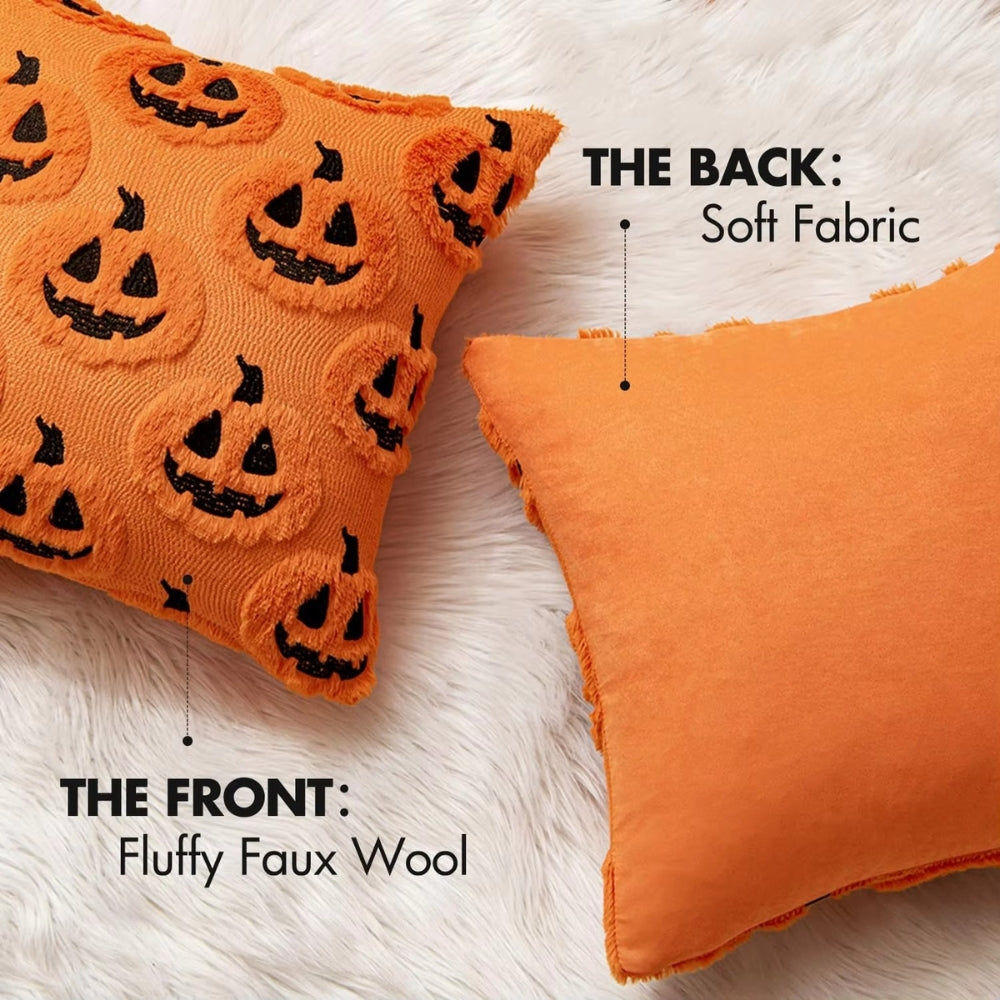 Halloween-putetrekk i kunstfleece med gresskar
