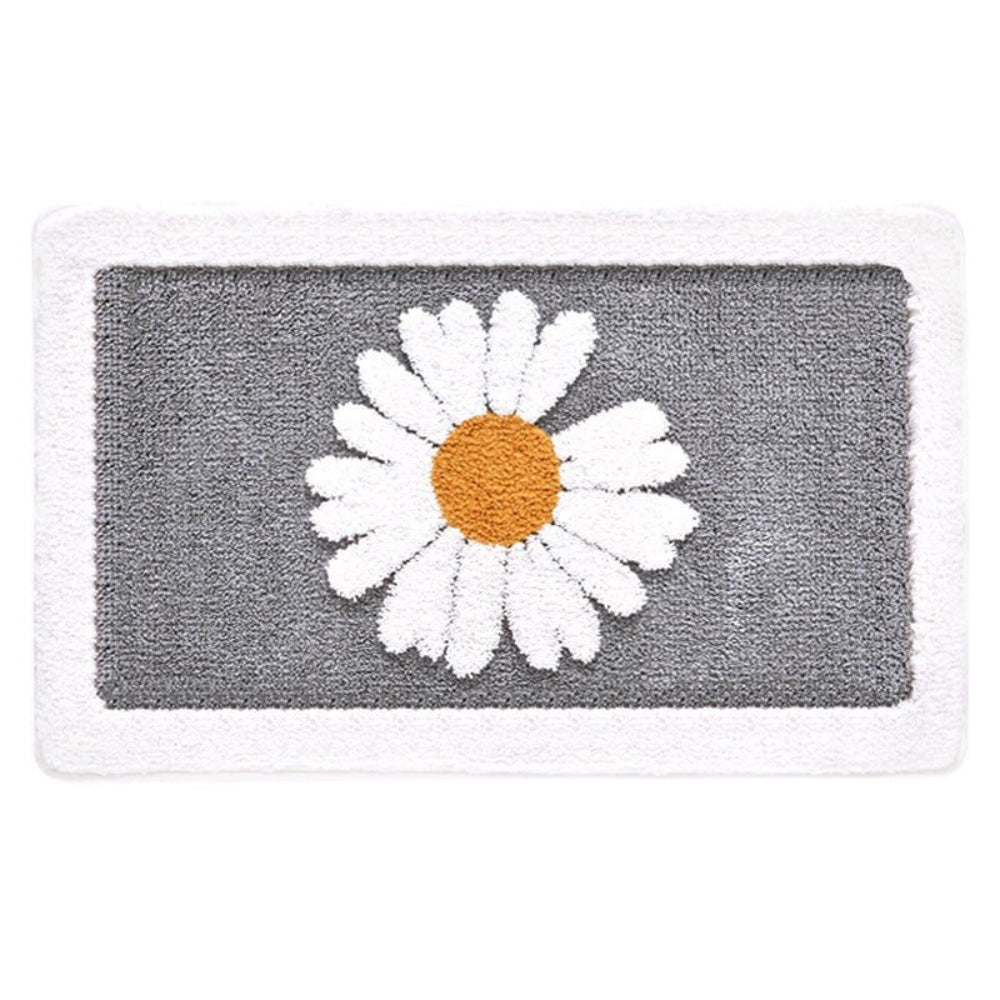 Fleur plysjbadematte med blomster