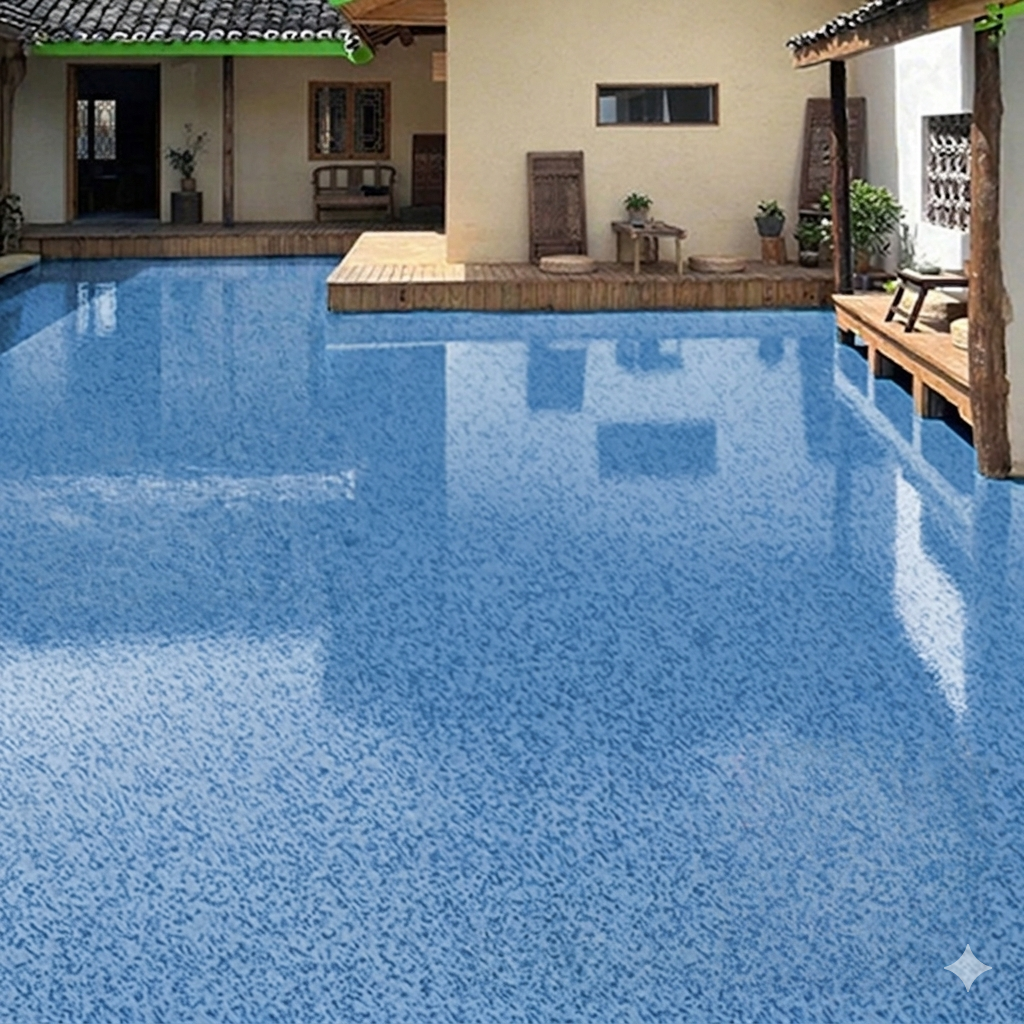 FloorCoating: Elegant Glansfull Finish Gulv Marmor Utseende Epoxy Belegg