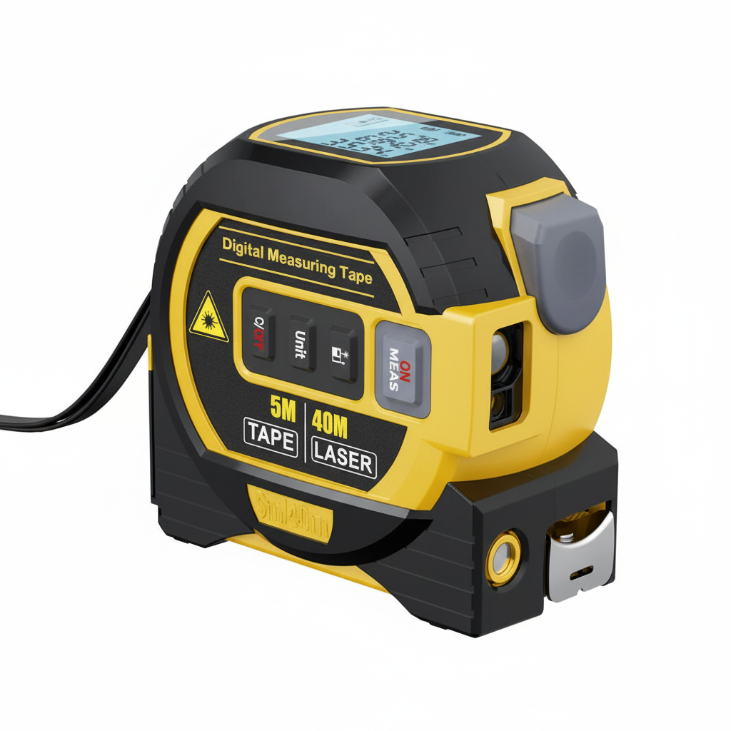 InfralaserTape - 3-i-1 Infrarødt Lasermålebånd