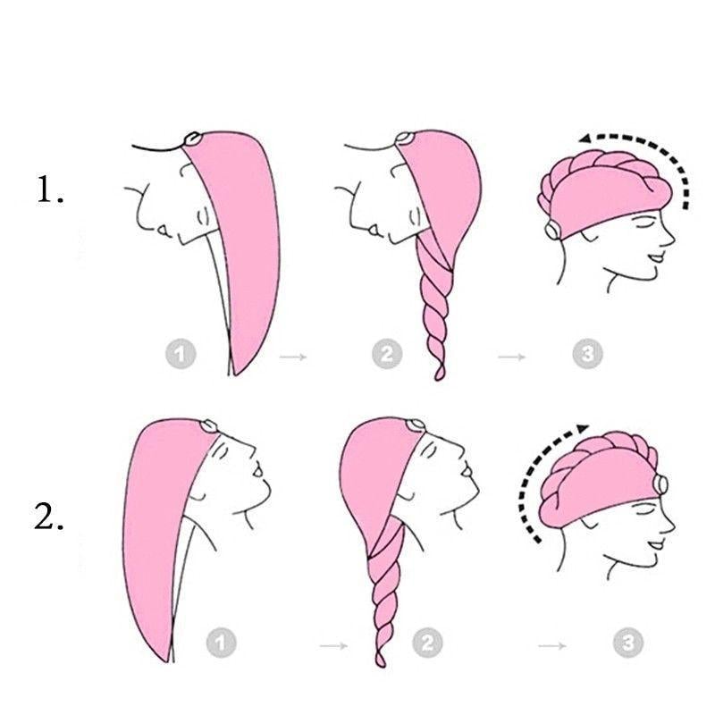 Hurtigtørkende hårhåndkle #