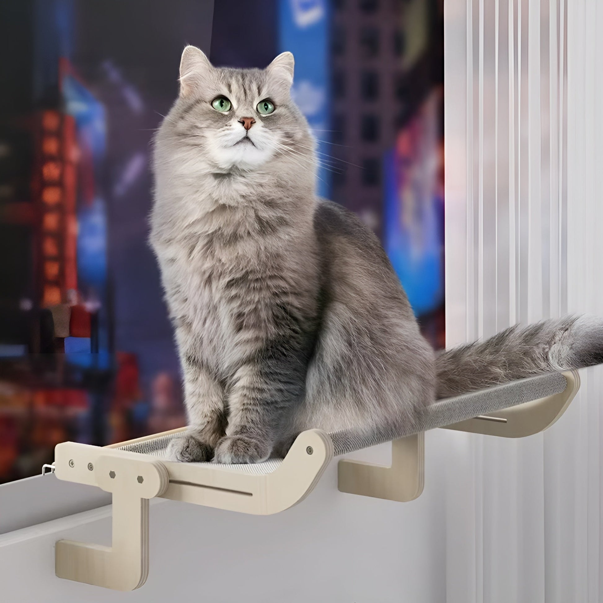 Catfri® HangingBed - Premium Justerbar Tre Katt Hengekøye Hengende Seng