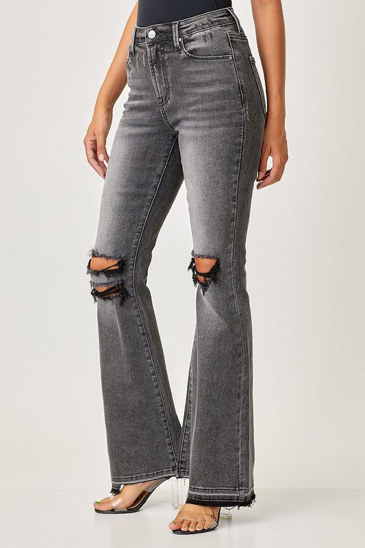 Dame Faded Flair Jeans - NordHjem