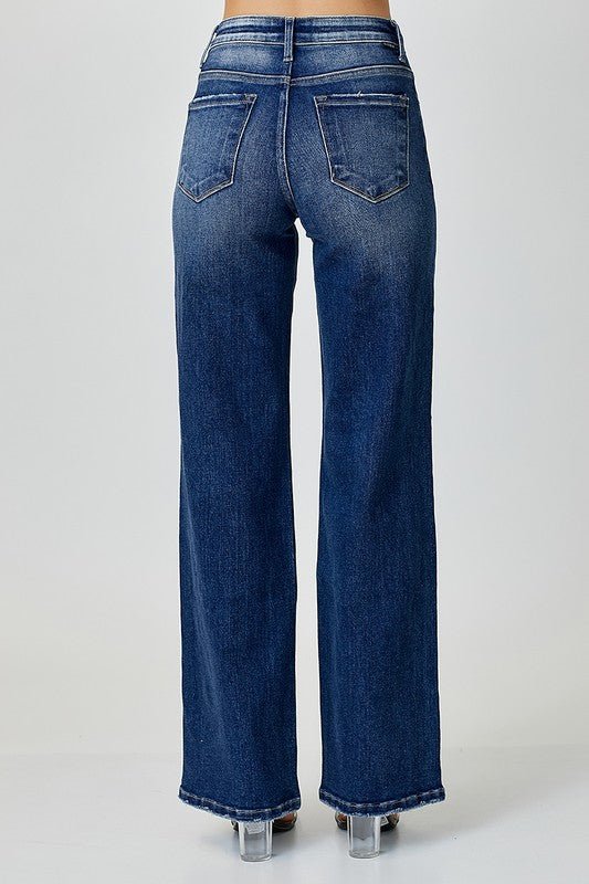 Dames Mid Rise Straight Jeans - NordHjem