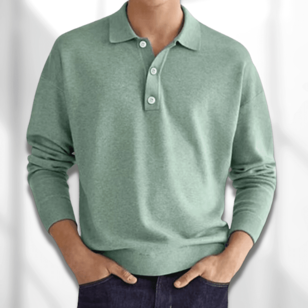Herren Polohemd Klassisk Design Mykt Stoff - NordHjem