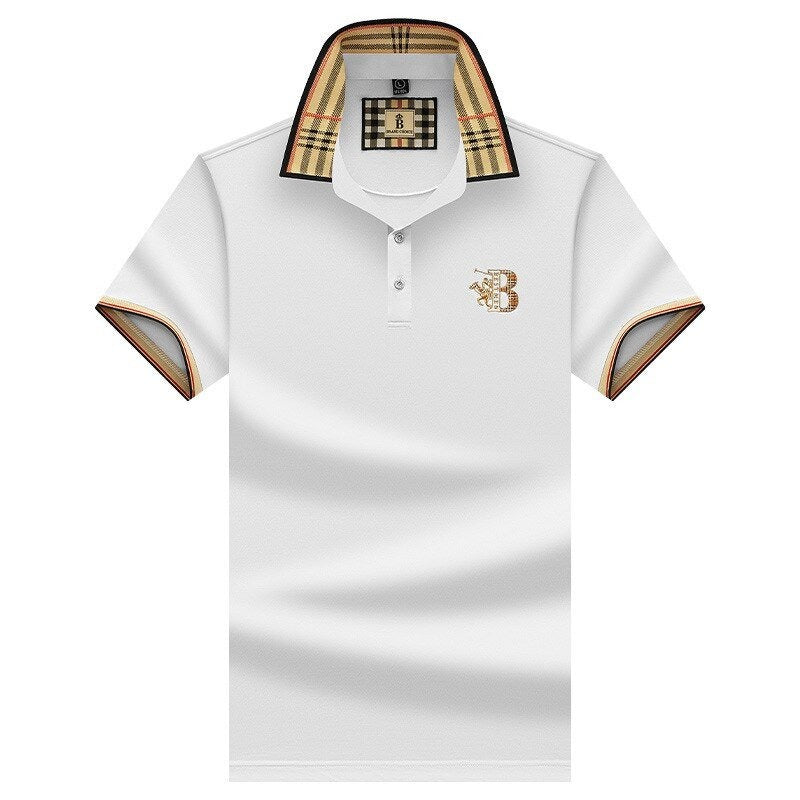 Herren Polohemd Klassisk Design Pustende Stoff - NordHjem