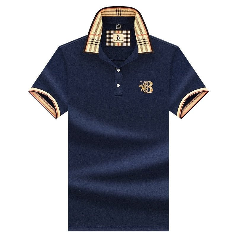 Herren Polohemd Klassisk Design Pustende Stoff - NordHjem
