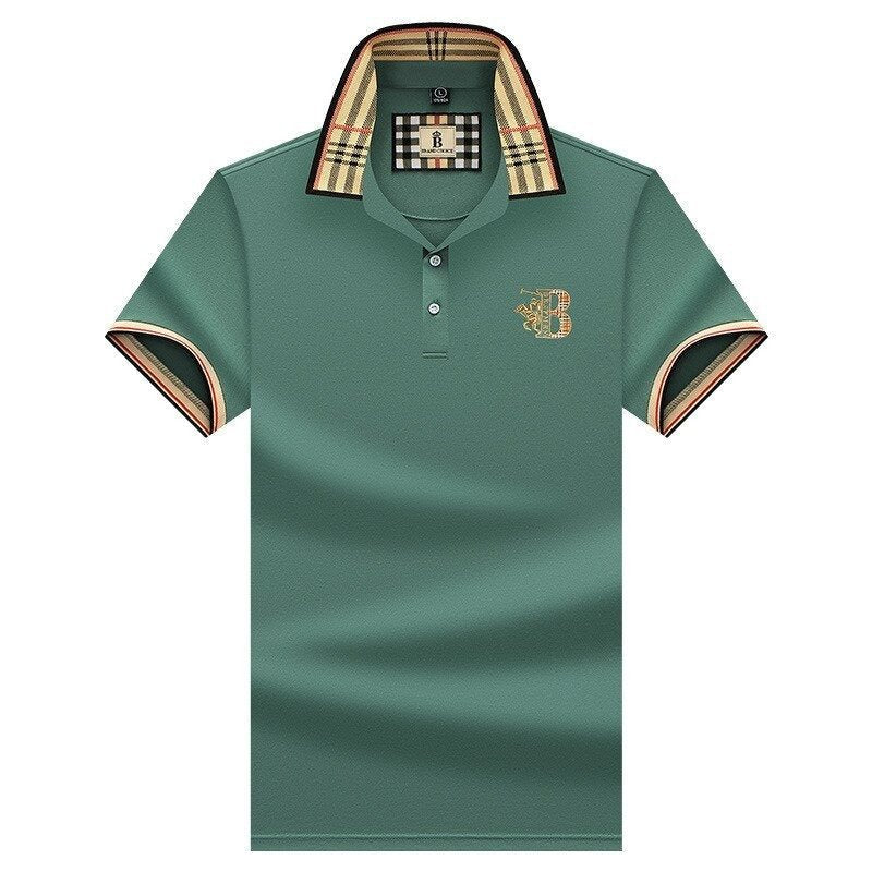 Herren Polohemd Klassisk Design Pustende Stoff - NordHjem