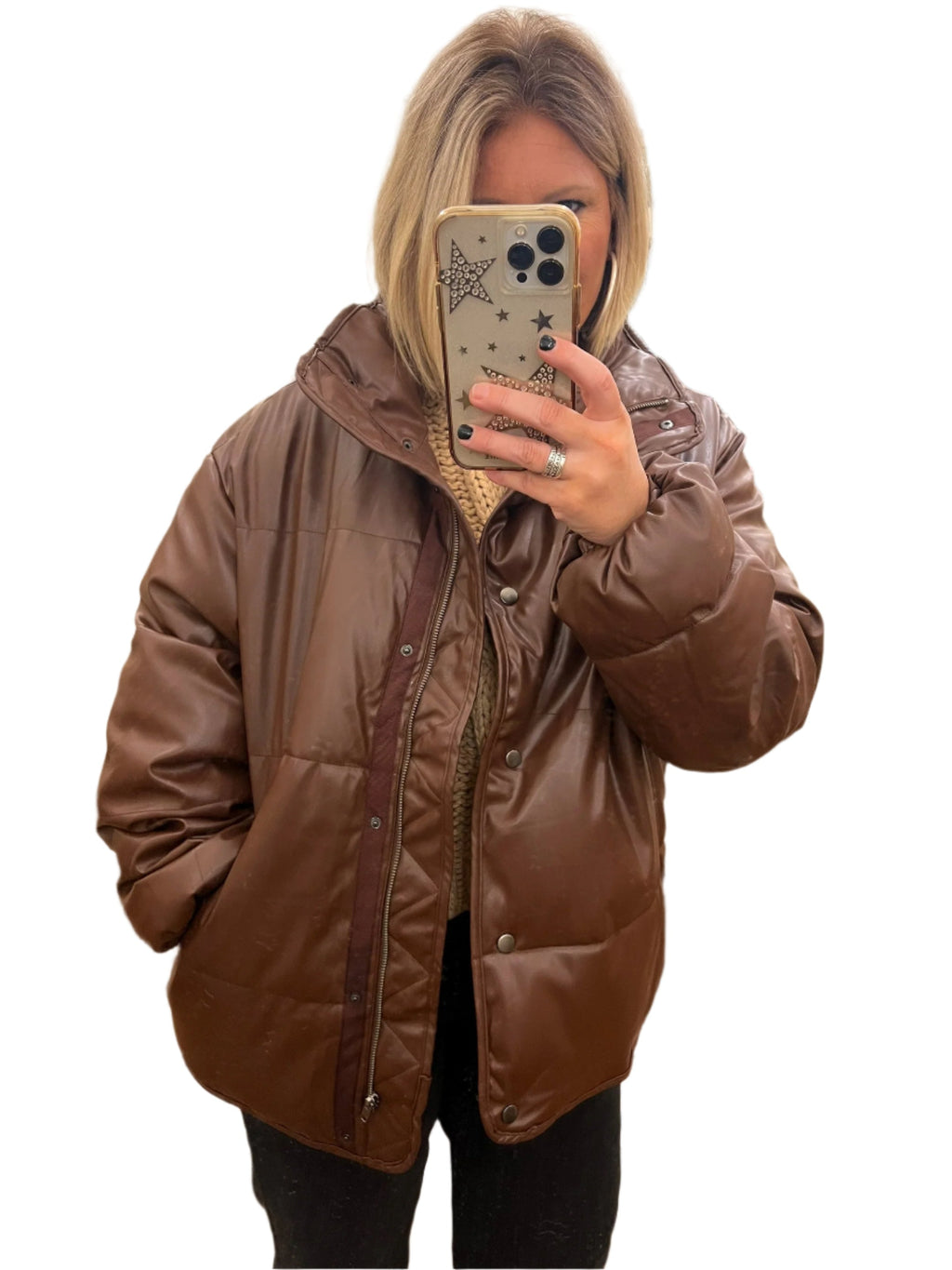 Dame Puffer Jakke Skinn - NordHjem