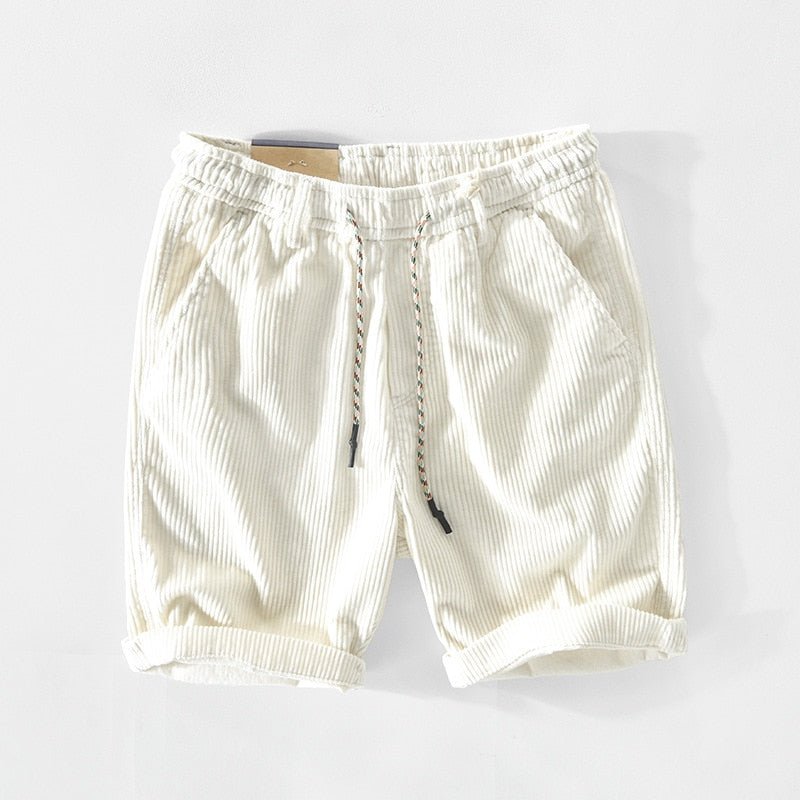 Herren Shorts Løs Passform Kord Materiale - NordHjem