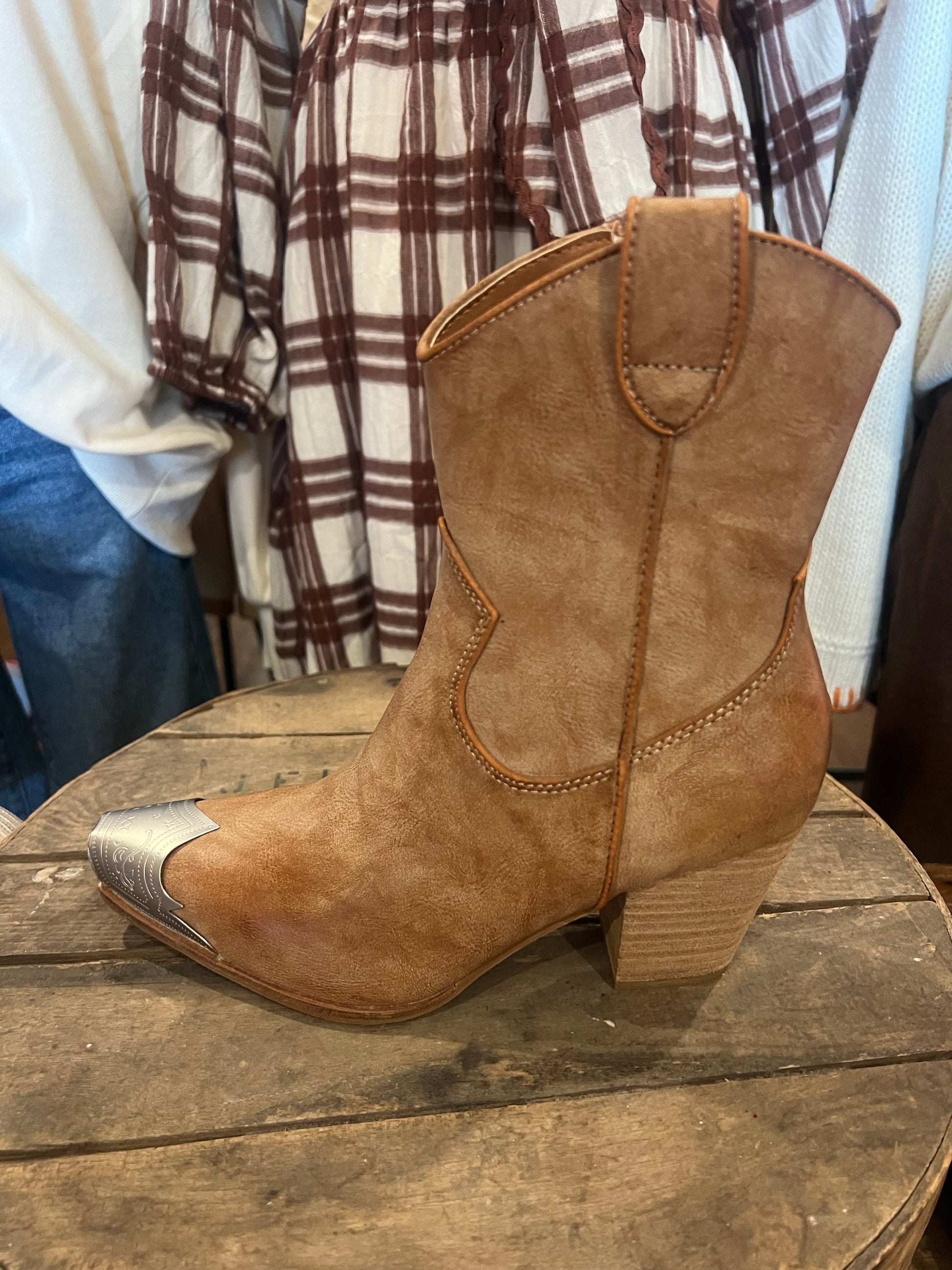 Dame Western Støvler Casual Nubuck - NordHjem