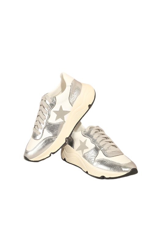 Herre sneakers i Atletisk Stil i Sølv - NordHjem