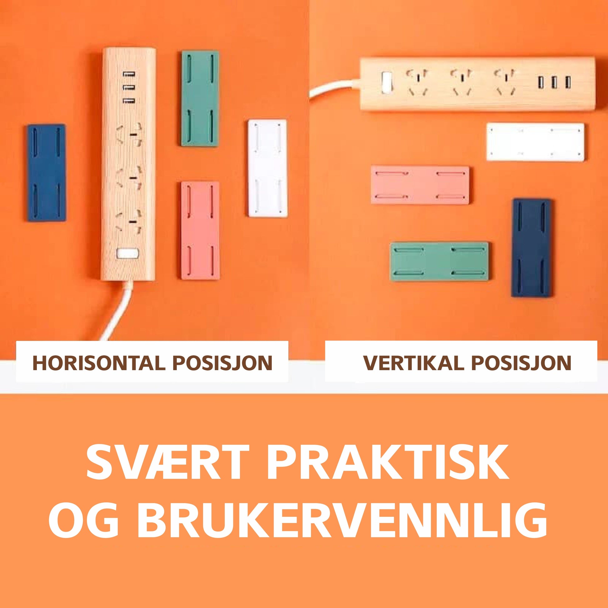 Selvklebende festeanordning og organisator - NordHjem