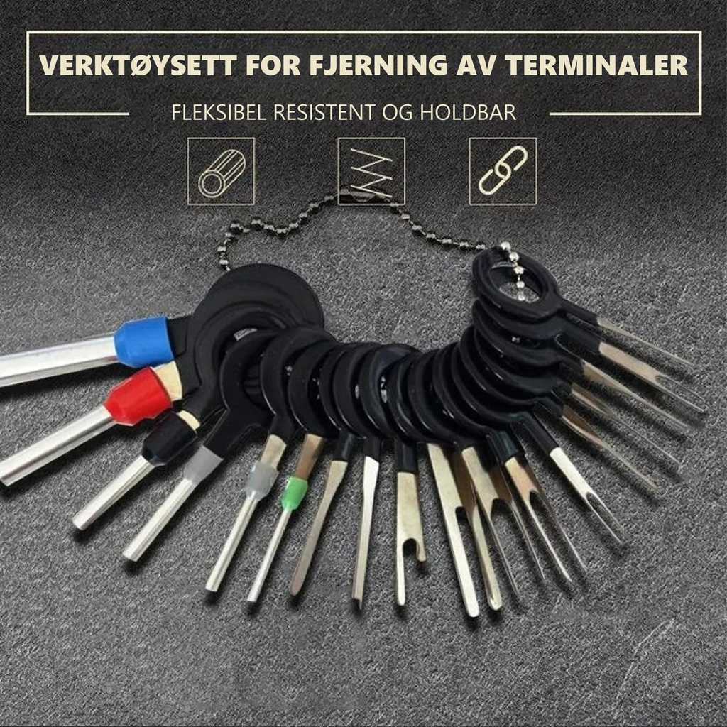 Universal verktøysett for fjerning av terminaler - NordHjem
