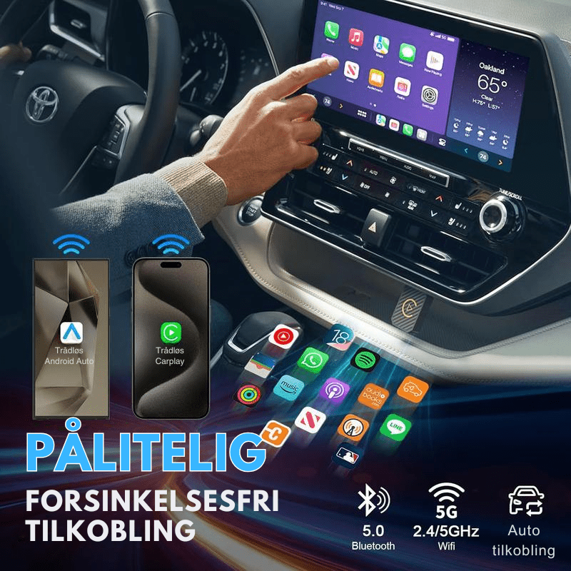 AutoPlugGo™ | Mini Trådløs CarPlay - adapter - NordHjem