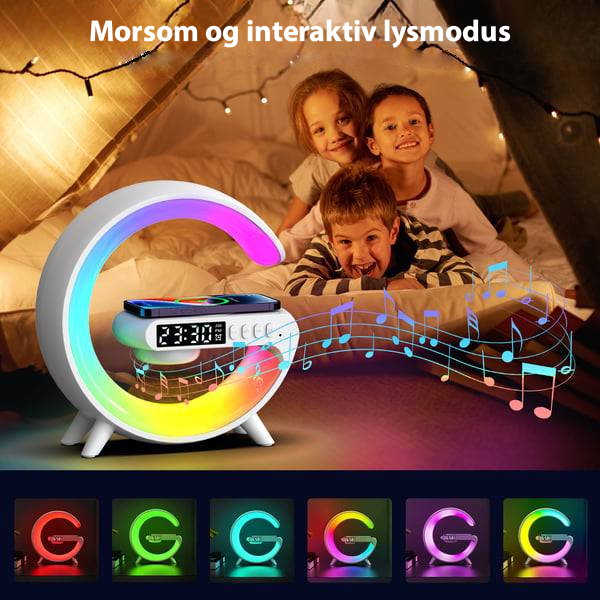 GlowTunes Smart Lamp - Multifunksjonell Bluetooth - høyttaler - NordHjem
