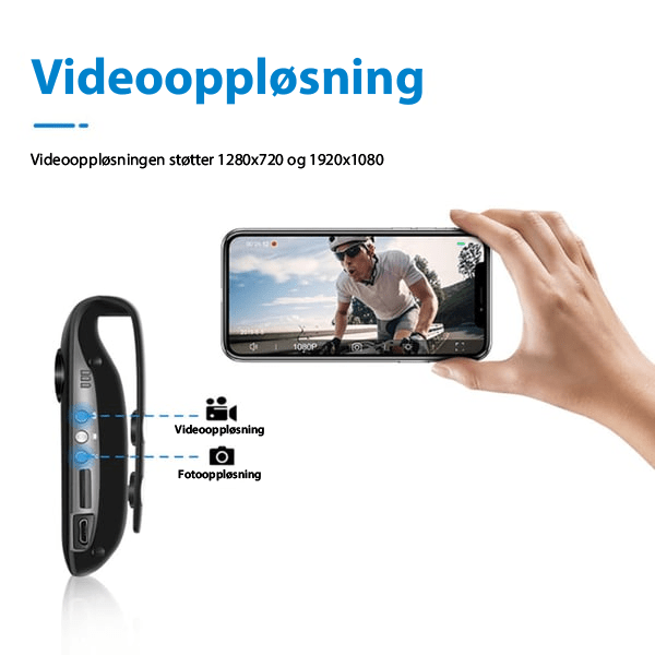SafeSight 1080P minikamera: Ta opp, beskytt, gjenopplev - NordHjem