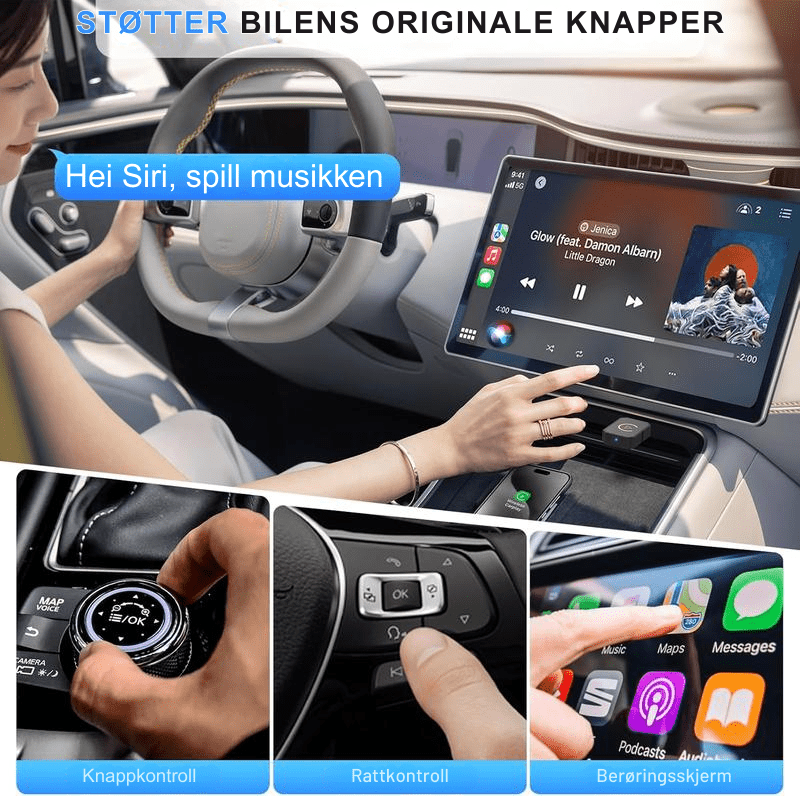 AutoPlugGo™ | Mini Trådløs CarPlay - adapter - NordHjem