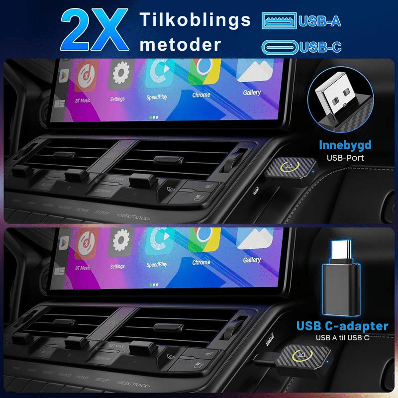 AutoPlugGo™ | Mini Trådløs CarPlay - adapter - NordHjem