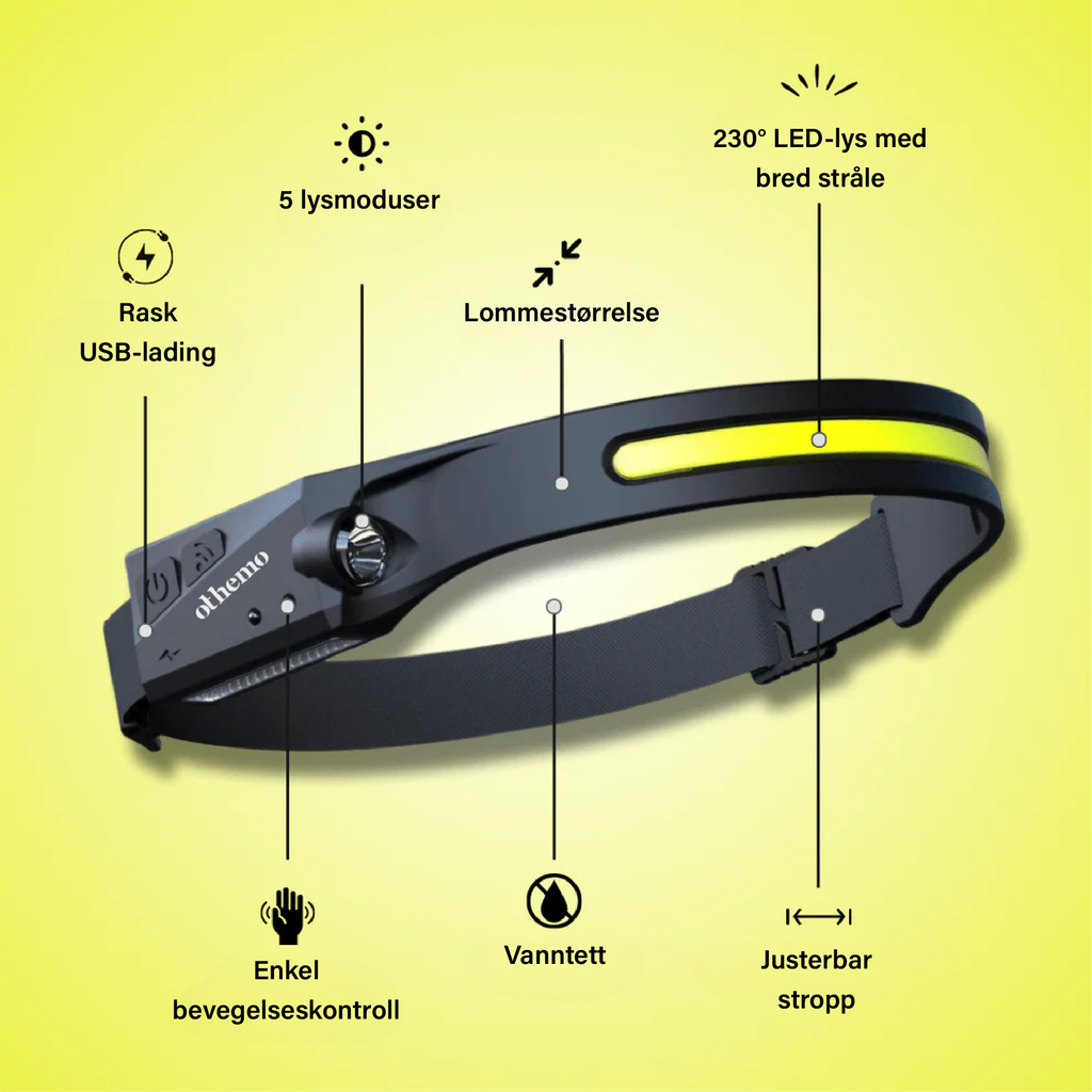 Othemo 230° LED Hodelykt - NordHjem