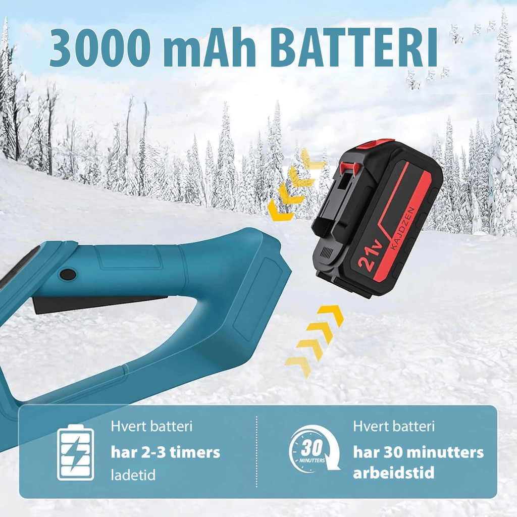 Batteridreven Snøskuffe - NordHjem