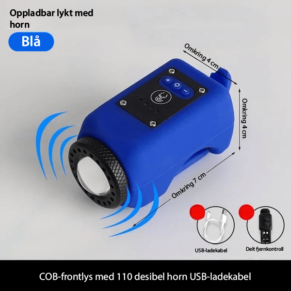 VeloShield 110: Sykkelhorn og lys for all slags vær - NordHjem