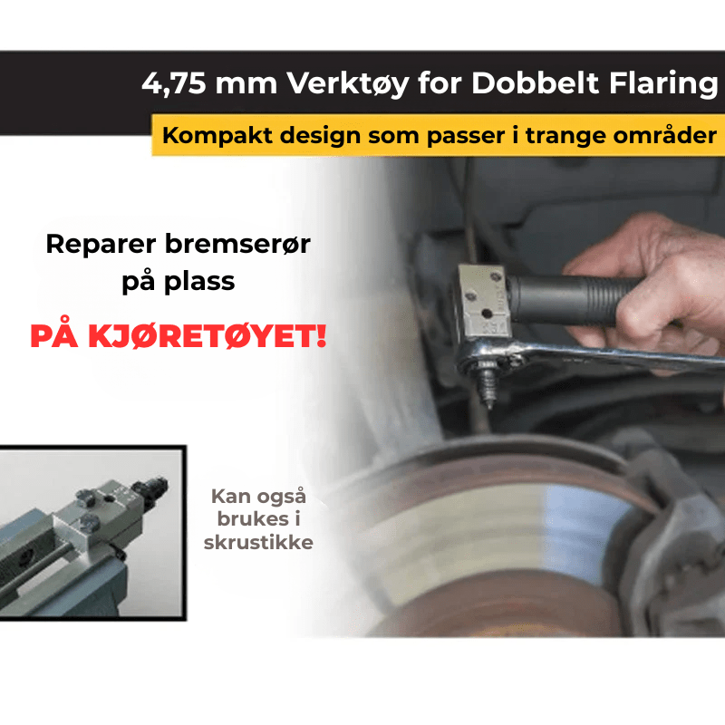 Universelt verktøysett for flensing av bremserør - NordHjem