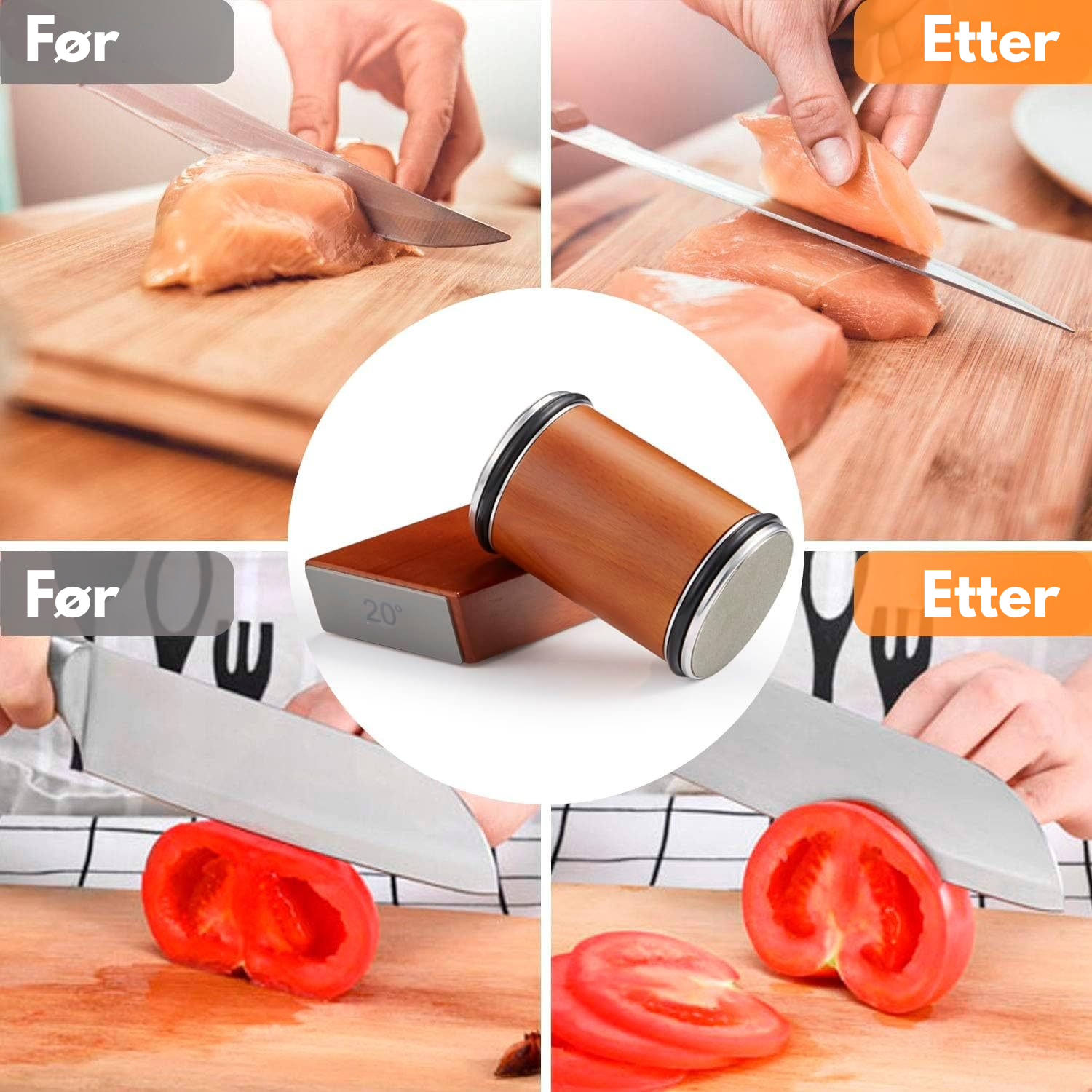 Manuell Knivsliper | 30 Sekunders Rask Slipeverktøy