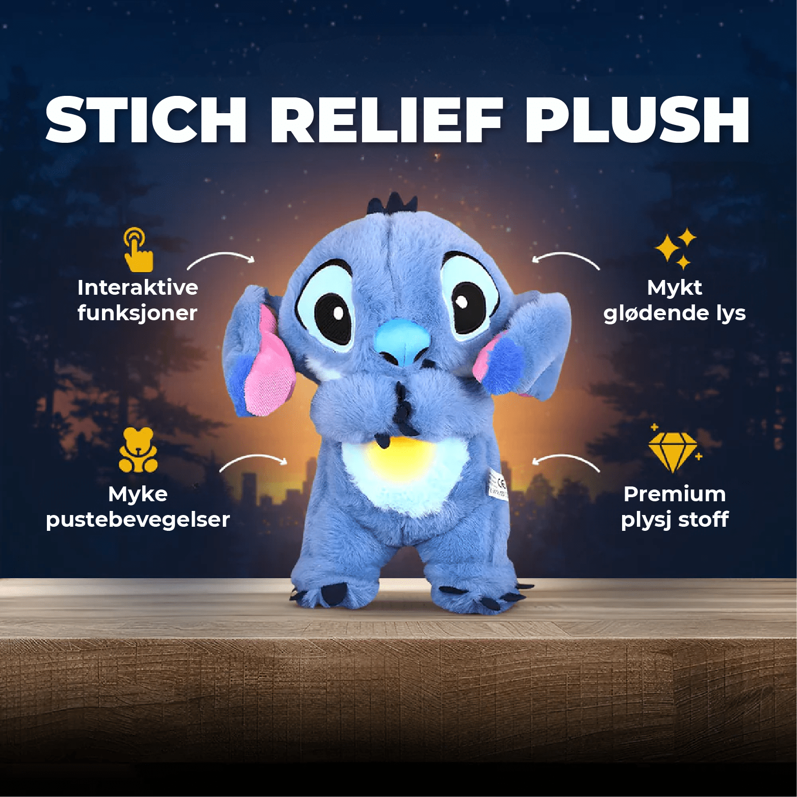 Relief Plush (Stitch) - NordHjem