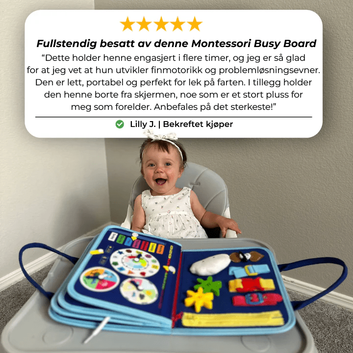 Toddla™ Montessori Aktivitetstavle - NordHjem