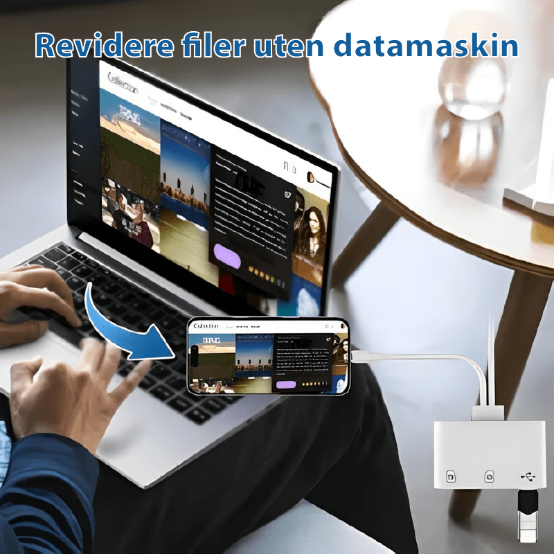 Ultra - rask SD/TF/USB - C - kortleser - høyhastighets dataoverføring - NordHjem