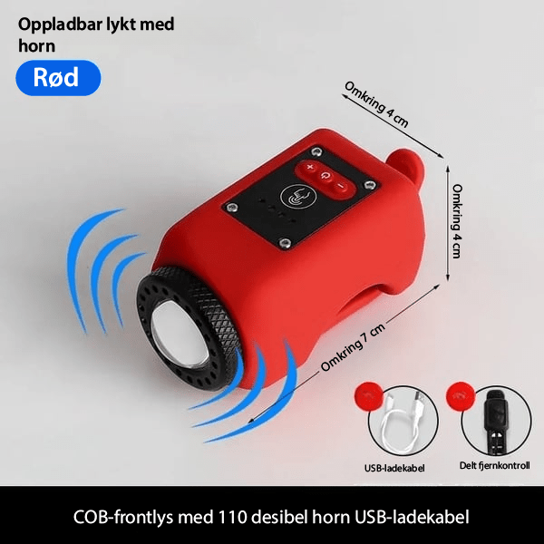 VeloShield 110: Sykkelhorn og lys for all slags vær - NordHjem