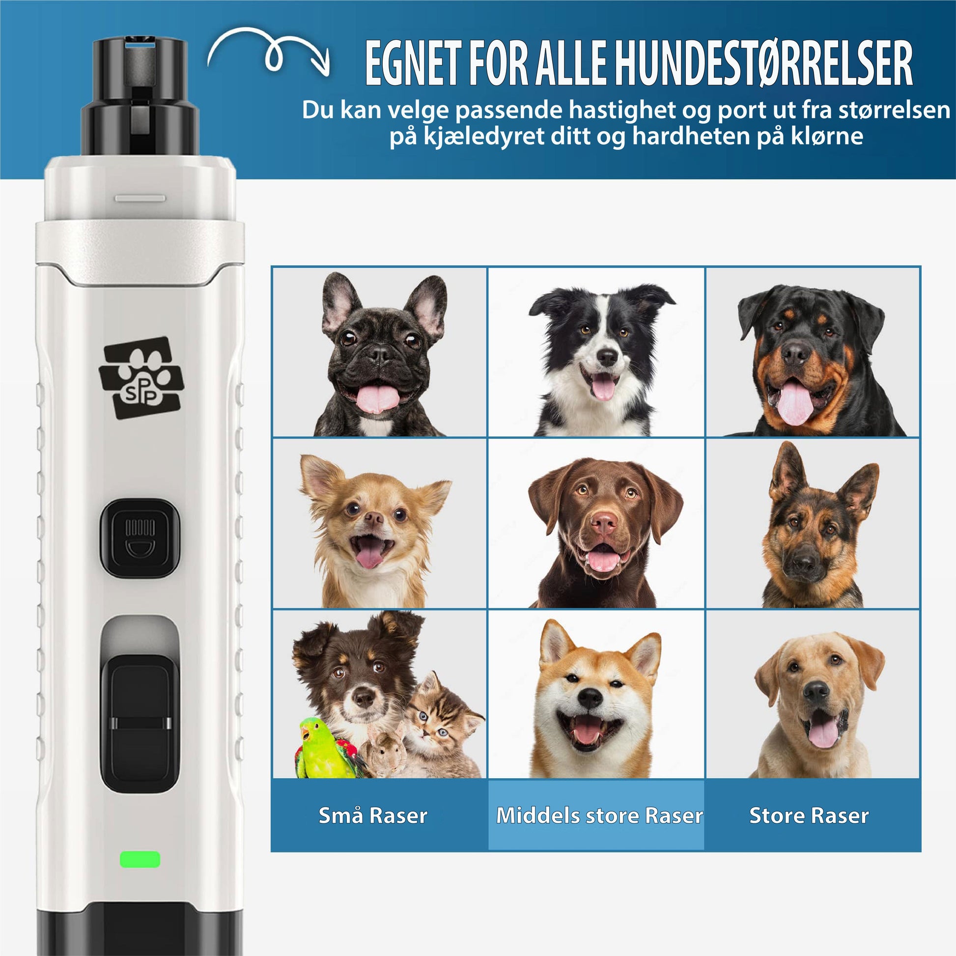 #Soft Pet Paws™ v2 - Oppgradert profesjonell neglesliper for hunder