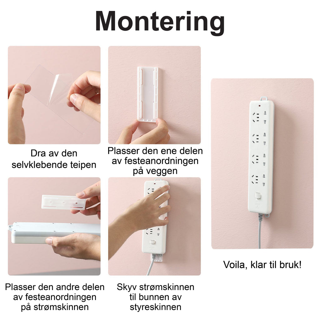 Selvklebende festeanordning og organisator - NordHjem