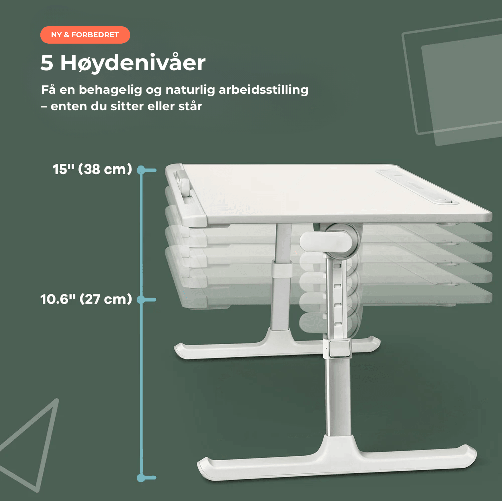 Deskio™ | Høydejusterbart skrivebord - NordHjem