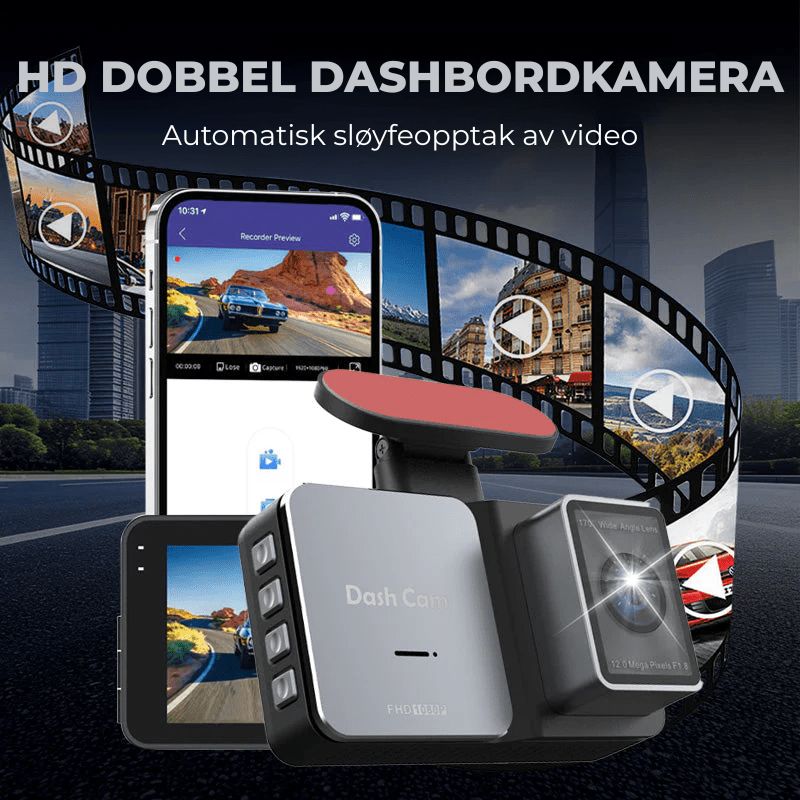 RoadHalo™ Dashbordkamera - NordHjem