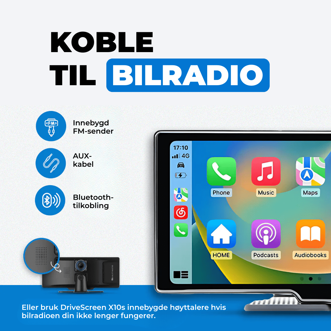 DriveScreen X10 – ingen kompliserte installasjoner kreves - NordHjem