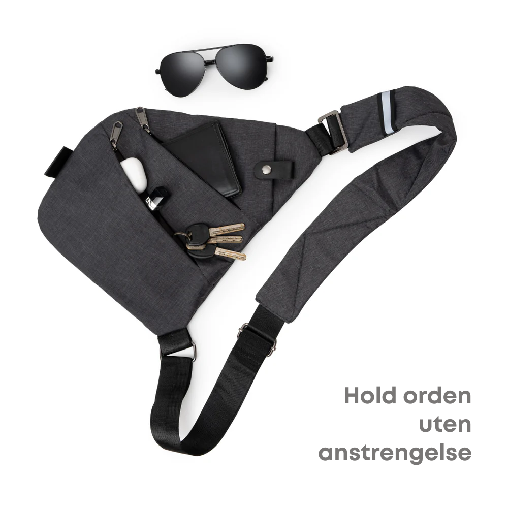 WanderSafe™ | Anti‑Tyveri Crossbody‑veske