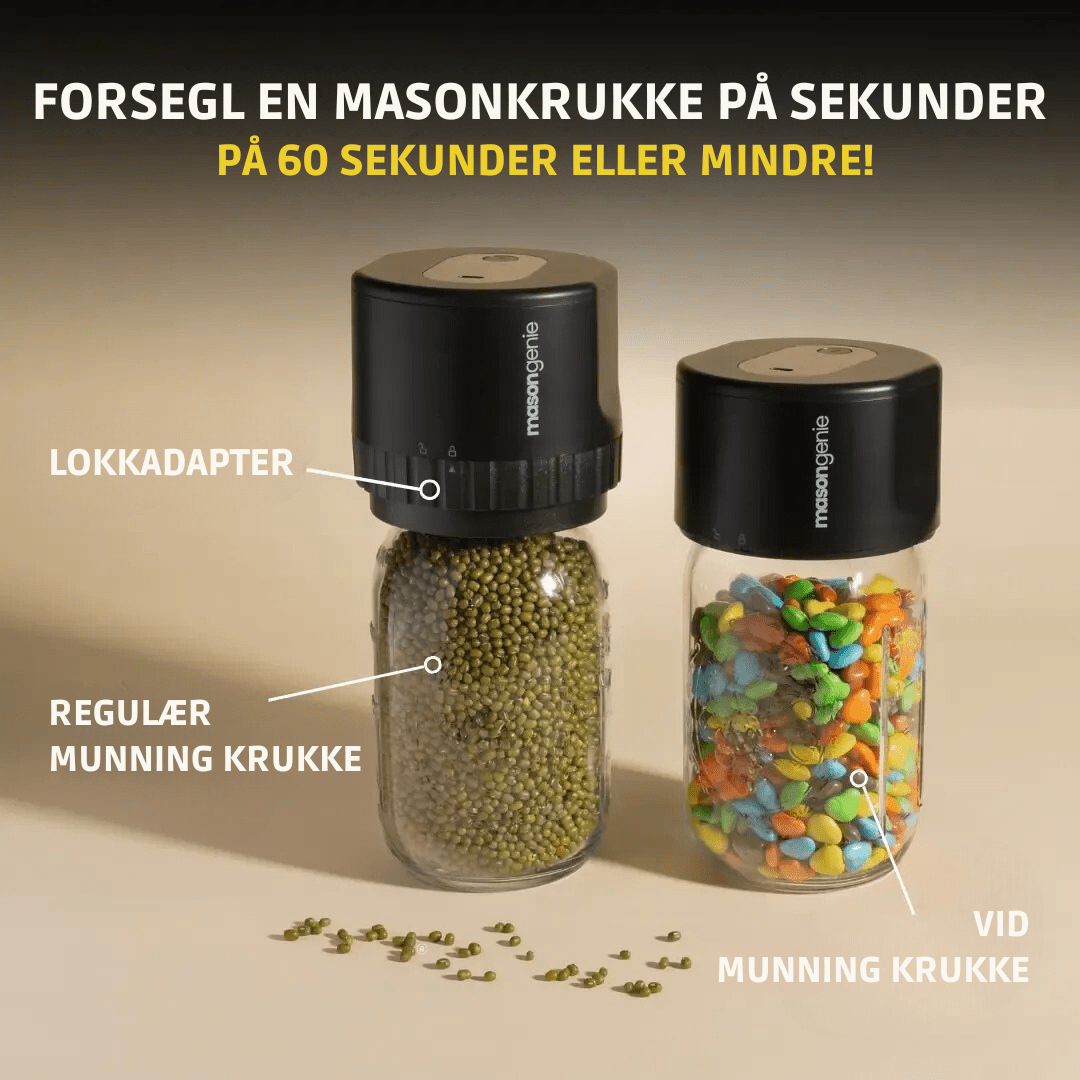 PerfectSeal™ Mason Genie – Tätning har aldrig varit enklare! - NordHjem